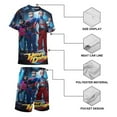 thumbnail image 3 of Henry Danger Boys Short Sleeve T-Shirt And Shorts Outfit Set Activewear Mesh Short Set for Kids, 3 of 7