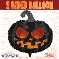 thumbnail image 7 of PMU Halloween Scary Pumpkin 22 Inch Mylar Balloon (10/pkg) Pkg/1, 7 of 7