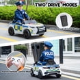 thumbnail image 3 of Jaxpety  Kids Ride On Police Car Power Wheels Electric Vehicle Toys with Remote Control  for Toddlers 3-6 Years, 3 of 6