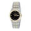 Men's Expansion Band Watch with Diamond, Black Dial