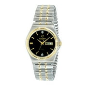 Men's Expansion Band Watch with Diamond, Black Dial