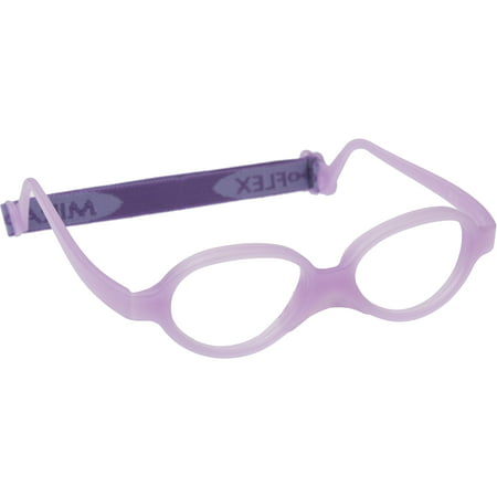 Miraflex: Built-Up Bridge - BabyOne37 Unbreakable Kids Eyeglass Frames | 38/12 - Lavender | Age: 1Yr - 3Yr