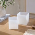 thumbnail image 3 of Cube Resin Mold, Silicone Mirror Finish High Transparency Right Angle Flat for DIY Handmade 3D Specimen Ornament Molds 1 Set White S, 3 of 5