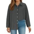 thumbnail image 1 of TIMIFIS Chemises Boutonnées pour Femmes Manches Longues Col Rabattu T-Shirts Automne Grande Taille, 1 of 6