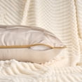 thumbnail image 3 of Unique Bargains 2pcs Satin Throw Pillow Covers for Sofa Bed Room Beige 20" x 12", 3 of 6