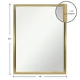thumbnail image 5 of 18" X 24" Rectangle Wooden Wall Mirror, Gold Finish, 5 of 5