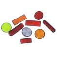 thumbnail image 4 of Flmtop 2Pcs Rectangle Round Car Motorcycle Bike Caravan Lorry Screw On Safety Reflector, 4 of 7