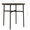 thumbnail image 4 of vidaXL Tea Table Brown 45 cm Poly Rattan, 4 of 4