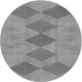 thumbnail image 1 of Ahgly Company Machine Washable Indoor Round Transitional Sonic Silver Gray Area Rugs, 5' Round, 1 of 7