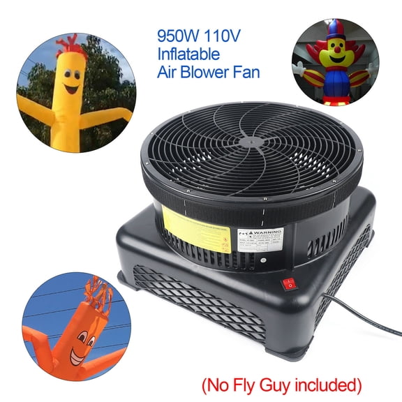 Inflatable Fly Guy Air Blower, HDF-950 Fan Dancer Wind Tube Man Puppet Inflatable Tube for Air Model Dancing Star 110V 17.7inch 950W 1.2HP 950W Inflatable Fly Guy Air Blower Fan