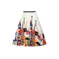 thumbnail image 6 of Yuemengxuan Women Summer  Pleated Midi Skirt, Elastic Waist Cartoon Print A-Line Skirt, 6 of 6