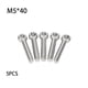 thumbnail image 4 of Speravity 5 piezas de pernos de ojal de coche, tornillos universales de acero inoxidable para automóvil, repuesto de reparación de Vehículos, repuestos y accesorios Mis M5x40, 4 of 6