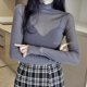 thumbnail image 2 of Spring Autumn Women'S Sexy See-Through Mesh Blouse Female Long Sleeve Transparent Elegant Shirt Fashion Women Tops, 2 of 5