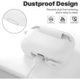 thumbnail image 4 of IBAOLEA Compatible with AirPods Pro Case, Protective Silicone Cover Compatible with AirPods Pro (2019) White, 4 of 8