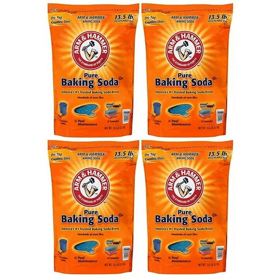 ARM & HAMMER Baking Soda, 13.5 Pound, 4 Pack
