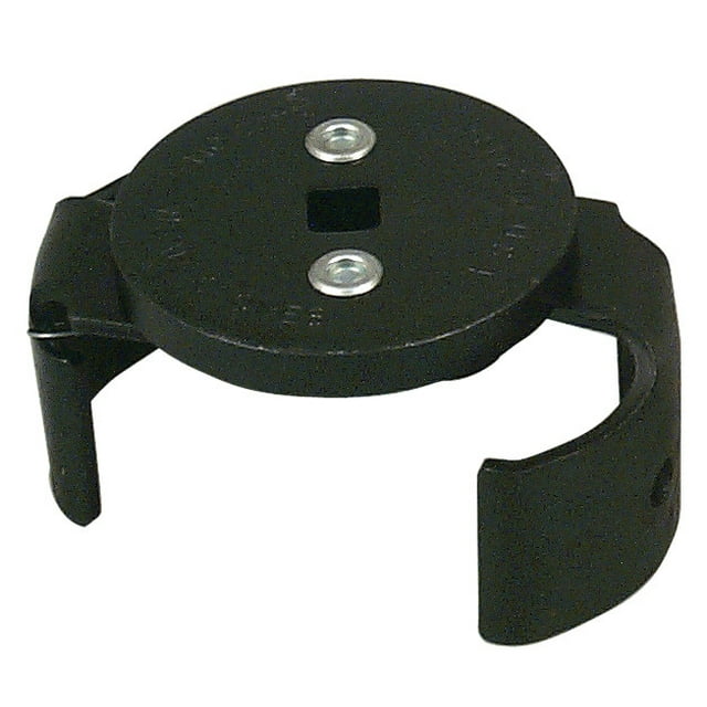 Lisle Oil Filter Wrench 63250 Fits 3-1/8 Inch To 3-7/8 Inch Filters; Cap Type; 3/8 Inch Drive; Steel Jaw