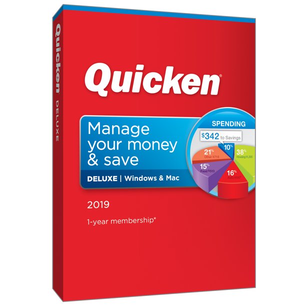 Quicken Deluxe 2019 1User 1Year