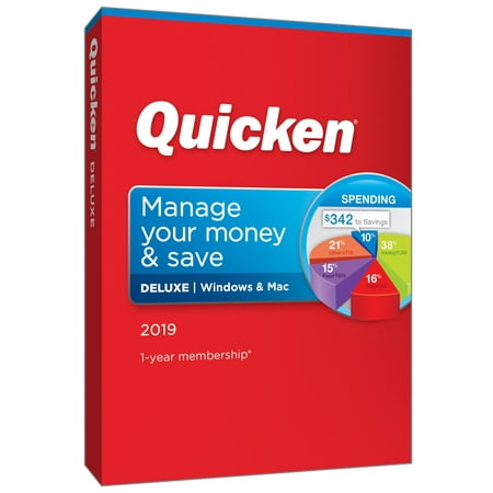 Quicken Deluxe 2019 1User 1Year (Best Computer For Small Business 2019)