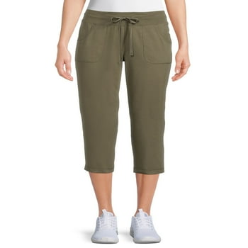 Athletic Works Women's Jersey Knit Capris