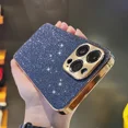 thumbnail image 1 of Bling Shiny Diamond Luxury Phone Case for iPhone 15 14 13 ProMax 11 12 Pro Max Plating Glitter Hard Cover for iPhone 14 15 Plus RJ, 1 of 7