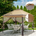 thumbnail image 6 of Outdoor Basic 11'x 11'Pop up Patio Gazebo,Portable Canopy Shade Tent with Sidewalls,Coffee, 6 of 6