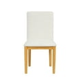 thumbnail image 3 of HomePop Modern Upholstered Dining Chair, Set of 2, Cream, 3 of 10