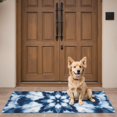 thumbnail image 4 of Blue White Tie Dye Mandala Pattern Door Rugs,Washable Non Slip Door Mats Indoor,Decorative Door Mats,Entry Mat Indoor for Entrance,Bedroom,Kitchen,Bathroom,16"x47", 4 of 6