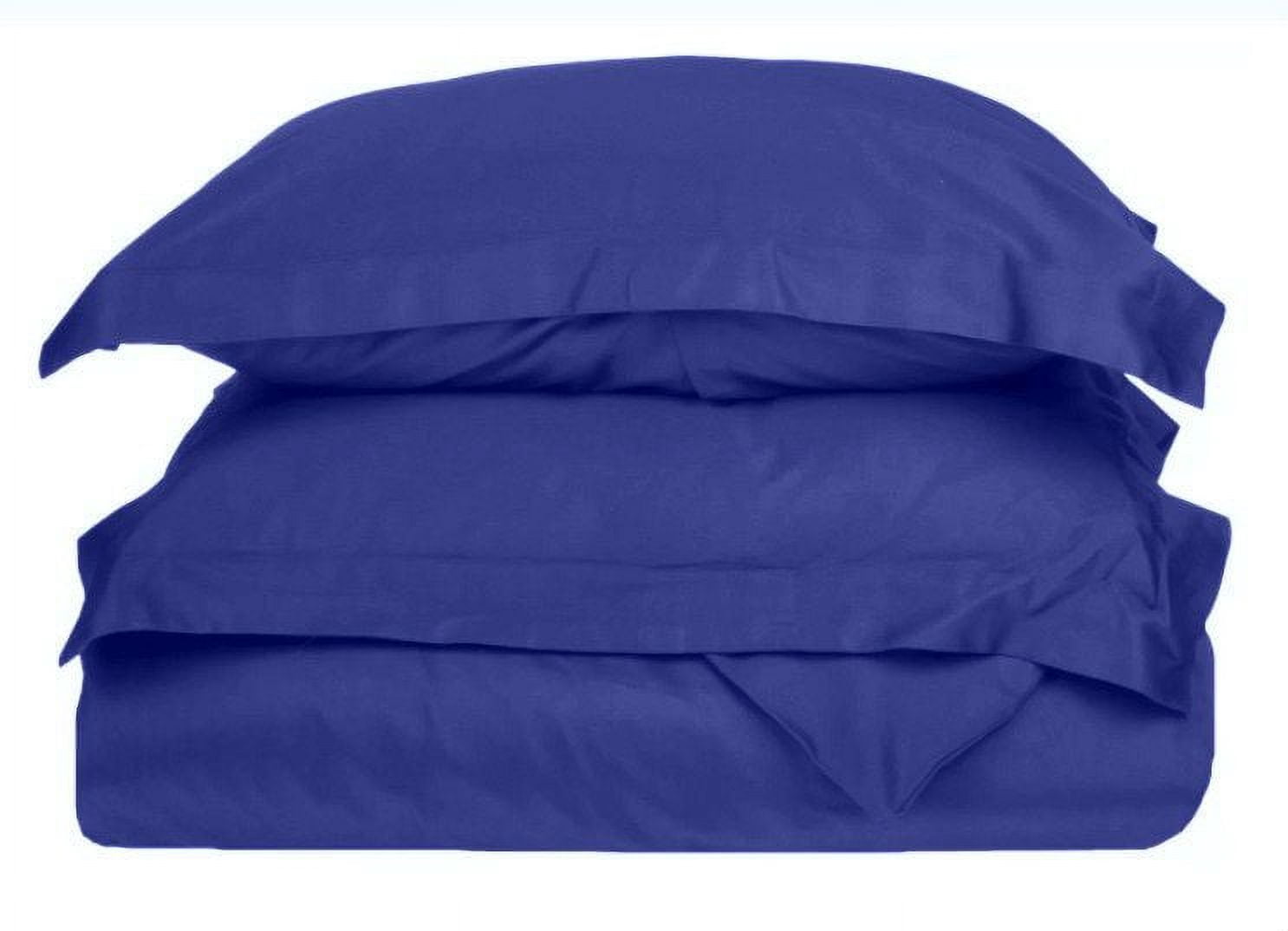 Splendid Collections 3 Piece Duvet Cover Set Royal Blue Solid - Super Soft Brushed Microfiber - King Size Comforter Cover with Zipper Closure and 2 Pillow Shams - Easy to Put - Wrinkle Resistant