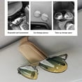 thumbnail image 3 of Car Glasses Storage Clip Car Sun Visor Storage Clip Magnetic Leather Clip Car Sunglasses Storage Bracket, 3 of 9