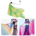thumbnail image 3 of amagogo Belly Dance Poi Ball and Scarf Set Imitation Silk for Stage Shows Parties Events Yellow Green, 3 of 9