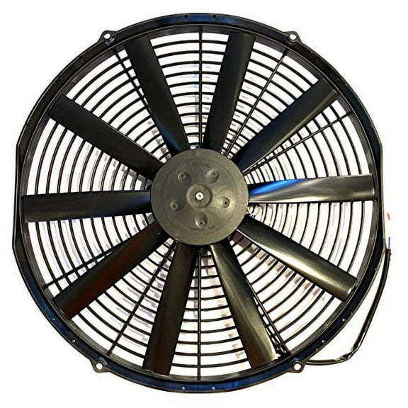 SPAL 30100400 16" Puller Fan 12 Volt Low Profile Straight Blade 1074 cfm VA18-AP10/C-41A