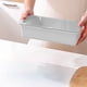 thumbnail image 5 of Caja de almacenamiento transparente con tapa abatible y orificios de drenaje, organizador de cubiertos para palillos, cucharas, cuchillos y tenedores, apilable para encimera., 5 of 6