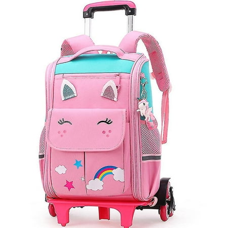 Trolley School Bag Elementary School Children's Lightweight Backpack ...