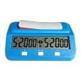 thumbnail image 3 of Reloj de ajedrez, temporizador digital de ajedrez, función de memoria, reloj de ajedrez portátil digital Azul, 3 of 9