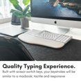 thumbnail image 4 of Macally Backlit Bluetooth Ergonomic Keyboard for Mac - Sculpted for Comfort - Wireless Ergonomic Keyboard (100-Key MacOS Layout) - Rechargeable Split Ergo, 4 of 7