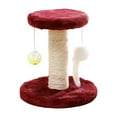 thumbnail image 2 of Rascador Para Gatos Yinane Poste Con Pelota De Juguete Rojo, 2 of 8