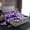 Purple, variant on Feelyou Bling Fashion Bow-tie Twin Sheet Sets, Brown Cheetah Print Bedding, 3 Pieces