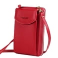 thumbnail image 2 of Women Small Cross-Body Cell Phone Handbag Case Shoulder Bag Pouch Purse Wallet Pu Leather New, 2 of 2