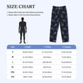thumbnail image 4 of Hirioo Peacock Feathers for Men's PJ Pajama Pants Sleep Pants Men's Home Trousers with Pockets,S-3XL-3X-Large, 4 of 6