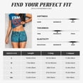 thumbnail image 5 of Goofa Beautiful Blue Peacock Printed Workout Shorts Women Seamless Scrunch Butt Lifting High Waisted Gym Booty Shorts Elastic Workout Shorts-Medium, 5 of 8