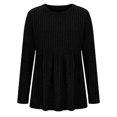 thumbnail image 6 of Edvintorg Maternity Shirts Fashion Solid Color Crewneck Ribbed Knit Sweater Tops Long Sleeeve Fall Maternity Clothes Plus Size Casual Pregnant Clothes for Women, 6 of 7