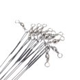 thumbnail image 4 of Sedal Sedal 20 piezas señuelo de línea de pesca antimordida, cuerda de alambre, correa giratoria (negro 30cm), 4 of 4