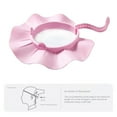 thumbnail image 3 of Baby Shower Cap Shampoo Shower Bathing Hat Soft Elastic Non-Slip Adjustable Hair Head Eye Ear Shampoo Cap-Pink, 3 of 8