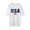 White, variant on Men's Patriotic American Flag Top, 4th of July 250th Anniversary Casual Comfort Short Sleeve Wear