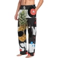 thumbnail image 6 of Salouo Pineapple With Black Glasses Print Pajama Pants for Men, Lounge Pants Elastic Waistband Casual Men's sleepwear Loungewear Sleep Pajama Pant -Medium, 6 of 7