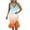 Orange A, variant on Elainilye Fashion Womens Dress Sexy V-Neck Sleeveless Ruffle Low-cut Slit Sling Dresses Party Club Dress,Blue