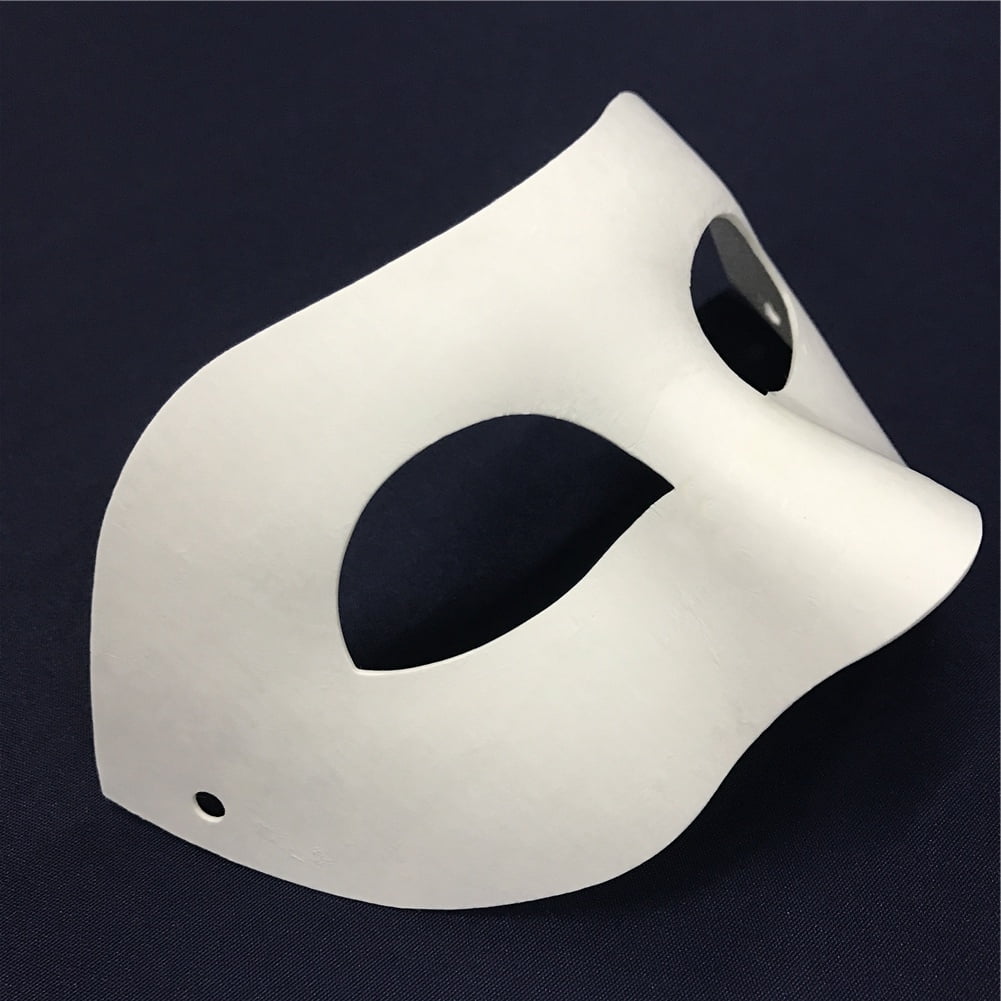 Dropship 10-Packs White Blank Painting Eye Mask DIY Paper Mask For  Halloween Costumes, Single Horn to Sell Online at a Lower Price