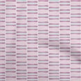thumbnail image 1 of oneOone Cotton Silk Light Pink Fabric Asian Block Print Stripes Quilting Supplies Print Sewing Fabric By The Yard 42 Inch Wide, 1 of 4