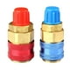 thumbnail image 1 of CAIROYAR Adaptador de acoplamiento rápido para aire acondicionado R134a, lado alto y bajo, conector de colector SAE de 1/4" nuevo, 1 of 7