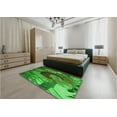 thumbnail image 4 of Ahgly Company Indoor Round Patterned Green Area Rugs, 7' Round, 4 of 6